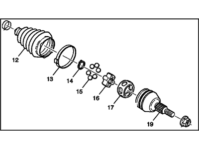 GM 26028005 Lubricant Kit, Front Wheel Drive Shaft Cv Joint