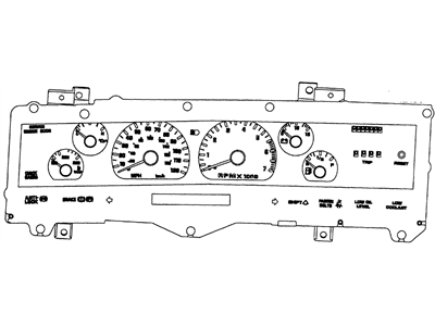 GM 16149693 Instrument Cluster Assemblly