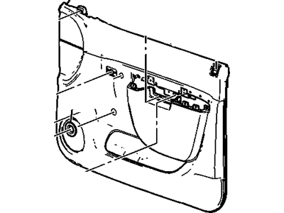 GM 23402971 Trim Asm-Front Side Door *Titanium