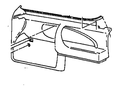 GM 22574234 Sealing Strip Asm-Front Side Door Window Inner