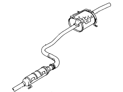 GM 30019407 Exhaust Muffler (W/Exhaust Pipe)