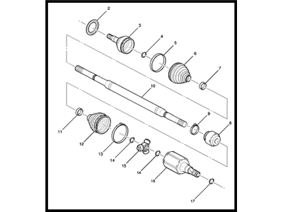GM 13367770 Axle Assembly