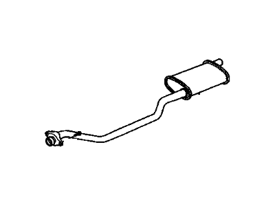 GM 1647736 Exhaust Muffler (W/Tail Pipe)