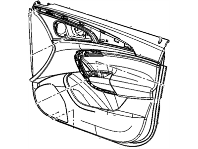 GM 13349346 Door Trim Panel