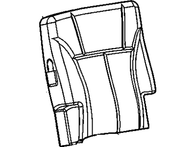 GM 88983523 Cover Asm, Rear Seat Back Cushion *Pewter