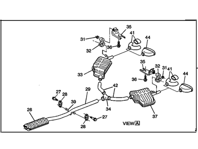 GM 25681401 Muffler Asm-Exhaust (W/ Catalytic Converter, Exhaust