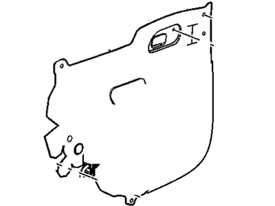 GM 42520903 Water Deflector