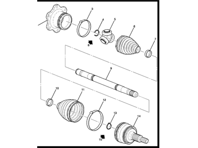 GM 23192007 Axle Assembly