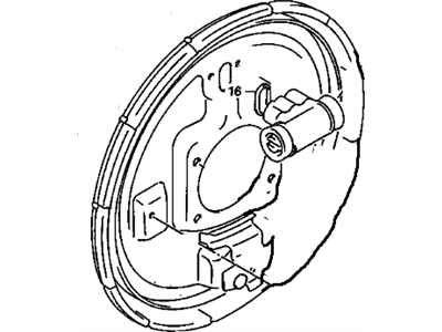 GM 91172677 Plate, Backing, RH (On Esn)