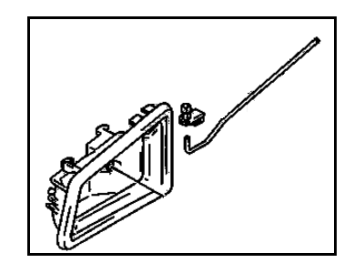GM 30012534 Handle, Front Side Door Inside *Off Black