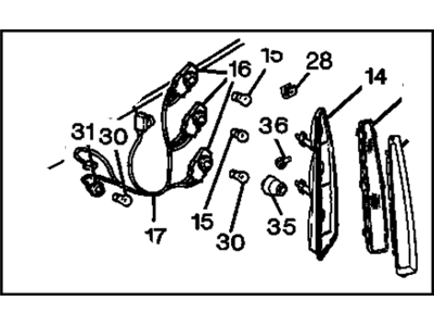 GM 5978126 Lamp Asm-Tail