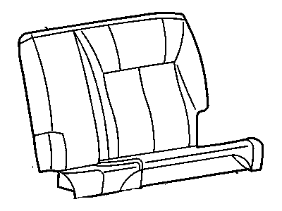 GM 88954807 Cover Asm, Rear Seat Back Cushion *Pewter