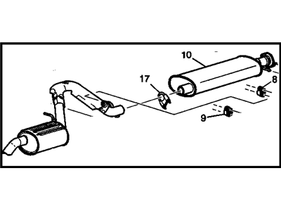 GM 15847573 Muffler