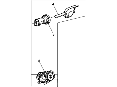 GM 92281682 Ignition Lock Cylinder