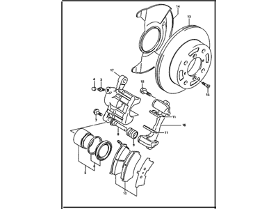 GM 30019361 Caliper, Front Brake