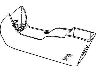 GM 10201935 Panel Asm-Front Floor Console Side Trim *Graphite