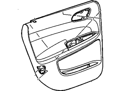 GM 15874393 Trim Asm-Rear Side Door (RH)