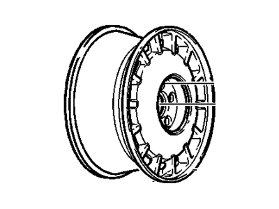 GM 9593172 Wheel Rim-16X7.5 Forged Aluminum *Bright