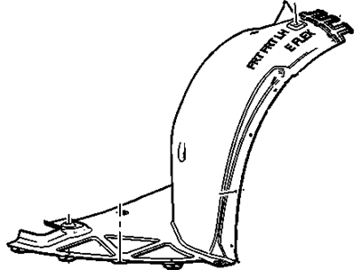 GM 23153555 Front Fender Liner