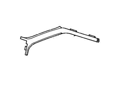 GM 10174580 Molding Asm-Windshield Side Upper Garnish *Saphire V/Dark
