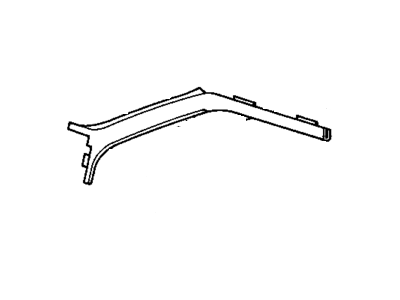 GM 10174581 Molding Asm-Windshield Side Upper Garnish *Saphire V/Dark