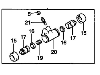 GM 88970138 Cylinder, Rear Brake