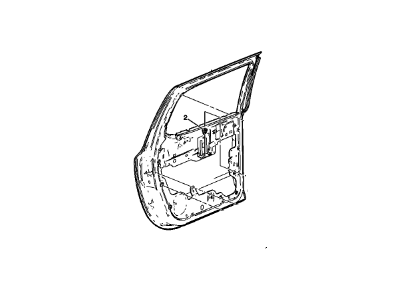 GM 89025267 Door Kit, Rear Side (Z88)(RH)(Seat 158)
