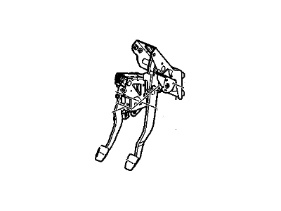 GM 25902025 Pedal Asm-Brake & Clutch (W/ Bracket)