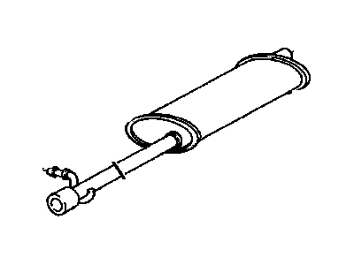 GM 15635944 Exhaust Muffler Assembly-LH