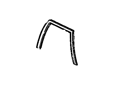GM 10136338 Molding Asm-Front Side Door Window Frame Scalp (RH) *Charcoal