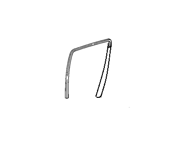 GM 15018506 Weatherstrip Asm-Rear Side Door Window <Use 1C5K