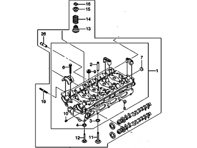 GM 25200156 Cylinder Head