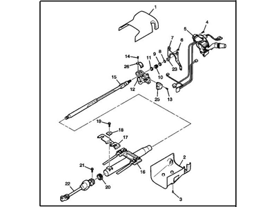 GM 15899460 Steering Column