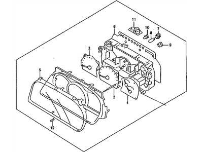 GM 91175124 Speedometer Instrument Cluster (On Esn)