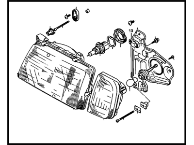 GM 30000155 Headlamp Assembly-LH