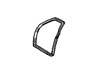 GM 25702500 Weatherstrip Asm-Front Side Door *Black
