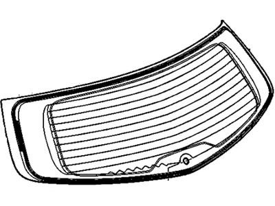 GM 23435889 Lift Gate Glass