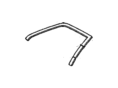 GM 20476409 Molding Asm-Scalp Front Door Window Frame