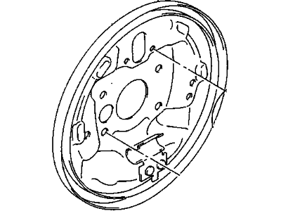 GM 91173564 Plate, Rear Brake Backing