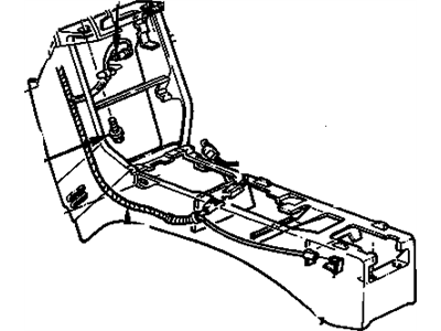 GM 14086961 Console Asm-Front Floor Lower *Medium Duty Slate Gry