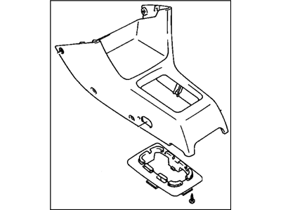 GM 30014267 Console, Front Floor *Gray