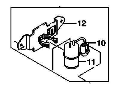 GM 25183355 Valve Asm, Intake Manifold Runner Control Valve Actuator Vacuum Control Solenoid