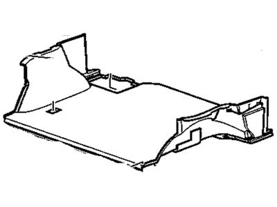 GM 20766734 Carpet Asm-Rear Compartment Floor Panel *Ebony