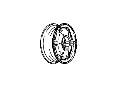 GM 12362273 Wheel Rim Assembly-16 X 6.5 Aluminum (Rmb) *Silver Spark