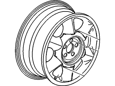 GM 9593142 Wheel, Alloy