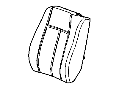 GM 19150351 Cover Asm, Driver Seat Back Cushion *Ebony