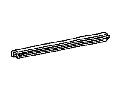 GM 22546211 S/Strip Asm Rear Door Window Outer At Belt *Bright/Black