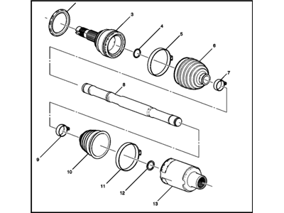 GM 95262210 Axle Assembly