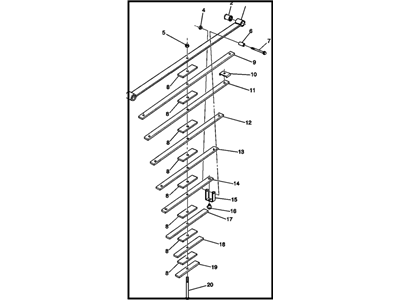 GM 22799637 Spring, Rear Leaf