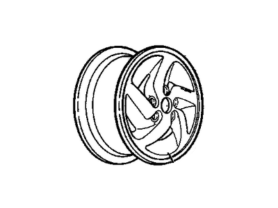 GM 12351185 Wheel Rim-Aluminum